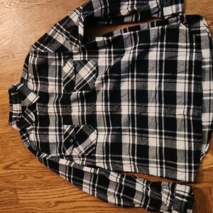 Jachs Heritage Flannel Black and white cotton L